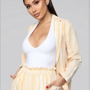 Fashion Nova Blazer/Shorts Set Large